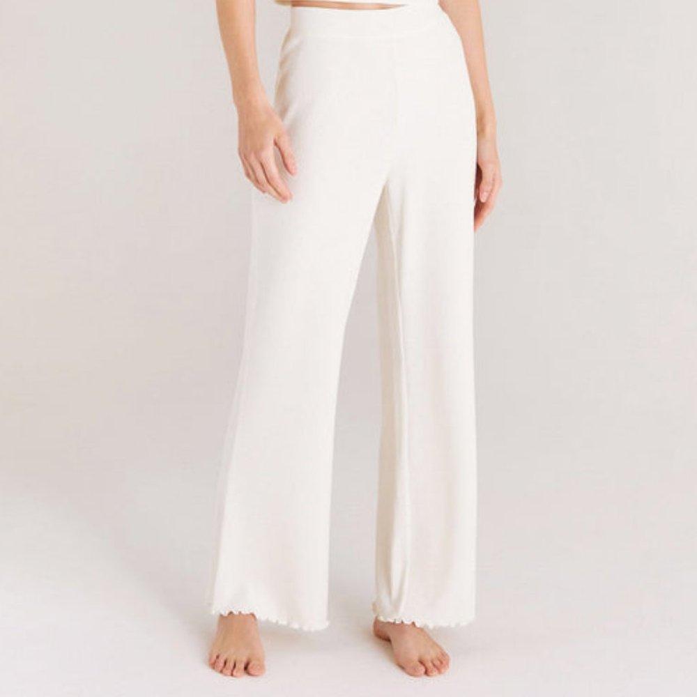 NWT Z Supply Ivory Lounging Around Rib Pant Size M